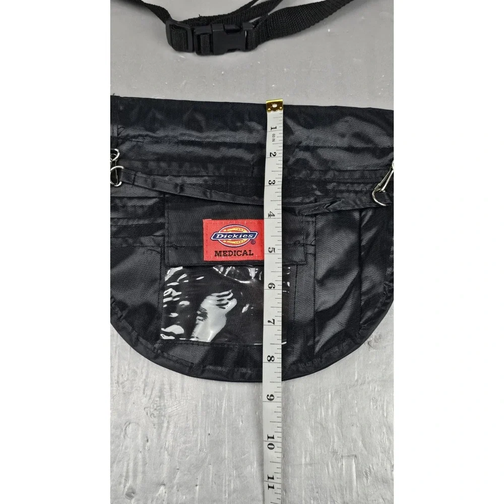 Dickies Medical Bag‎ Y2K Black Adjustable Fannypac Crossbody Clear EUC